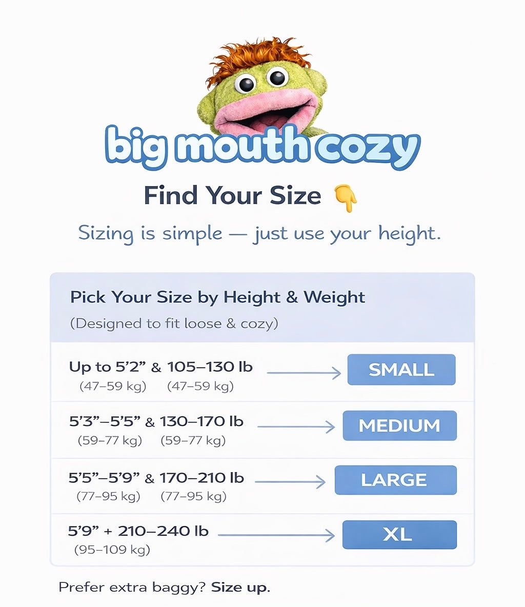 Big Mouth Cozy onesie, slipper and, giant comb bundle!🥰