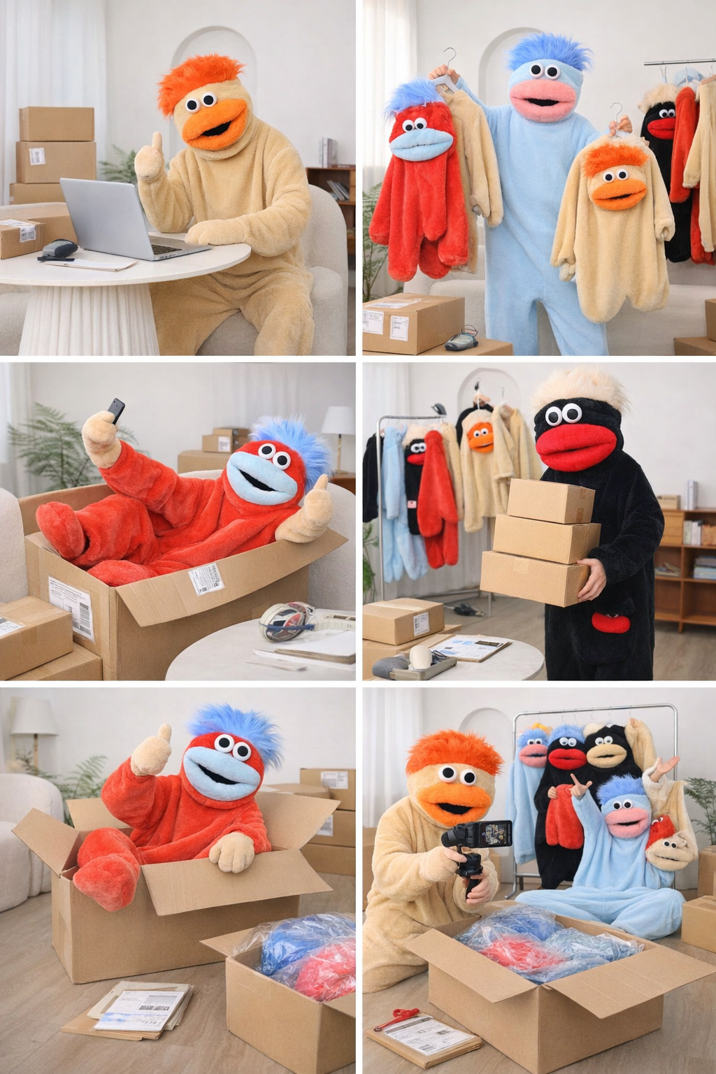 Big Mouth Cozy onesie, slipper and, giant comb bundle!🥰