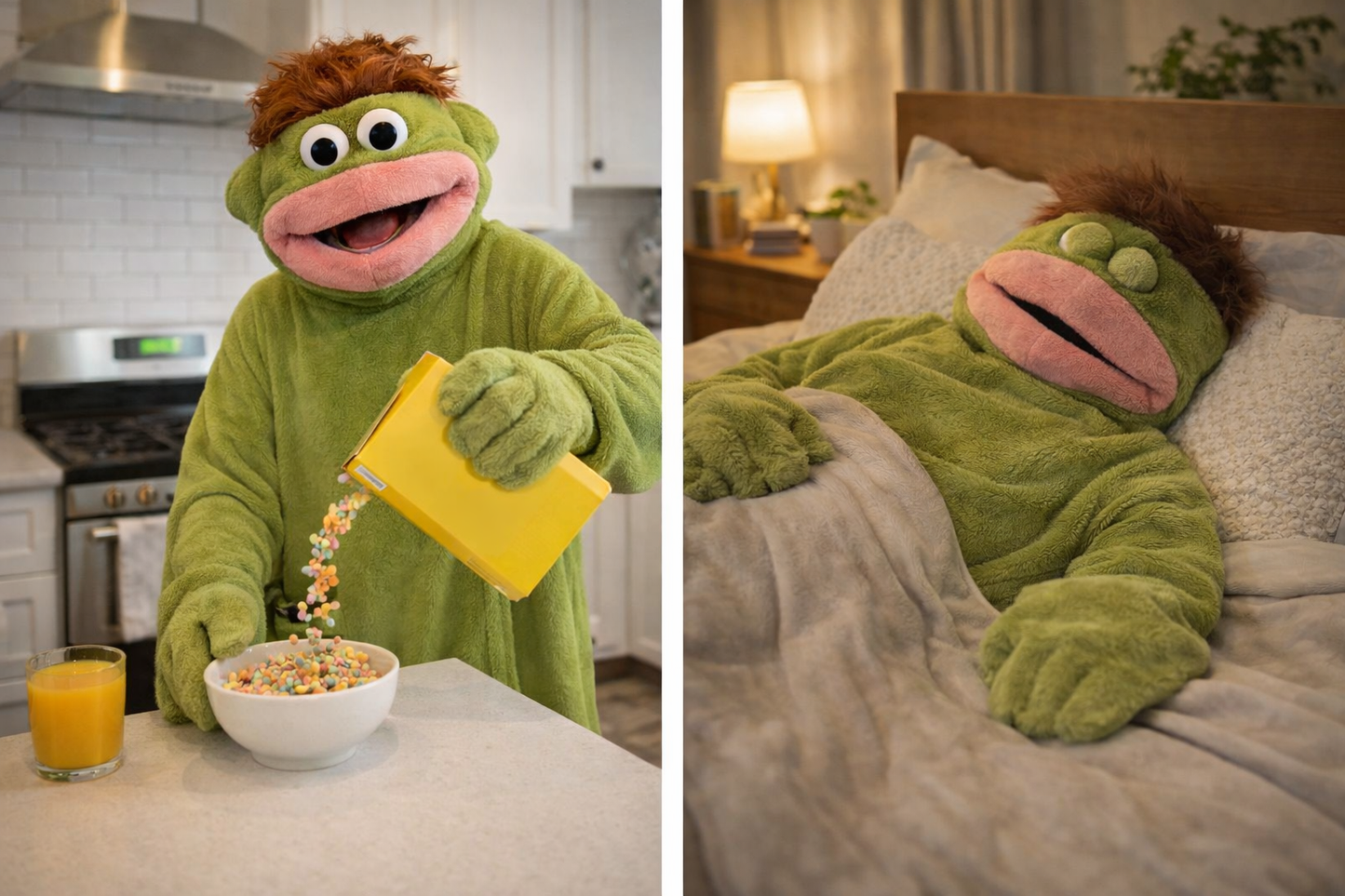 Big Mouth Cozy onesie, slipper and, giant comb bundle!🥰