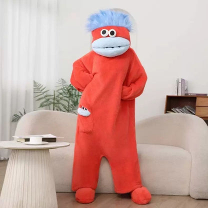 Big Mouth Cozy onesie, slipper and, giant comb bundle!🥰