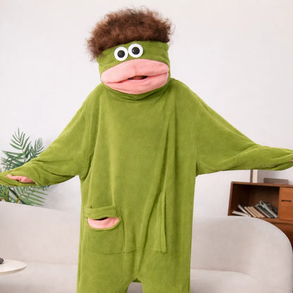 Big Mouth Cozy onesie, slipper and, giant comb bundle!🥰